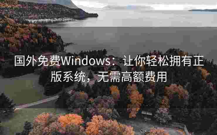 国外免费Windows：让你轻松拥有正版系统，无需高额费用